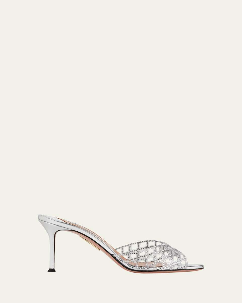 Lumiere Crystal Clear Mule Sandals